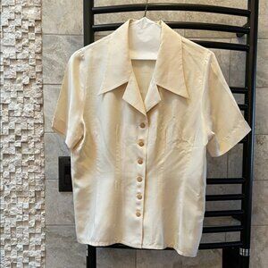 Celine Ivory Silk Blouse